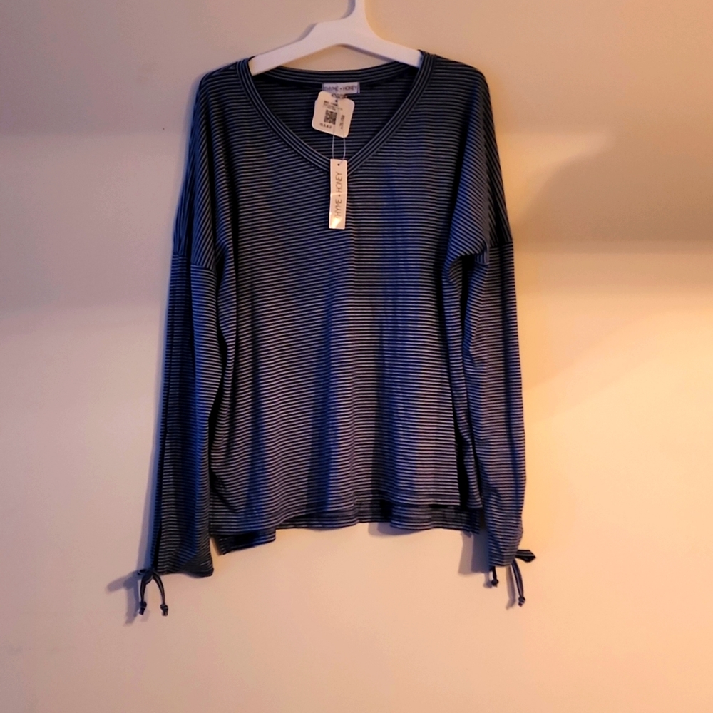 Thyme and Honey denim blue shirt - large